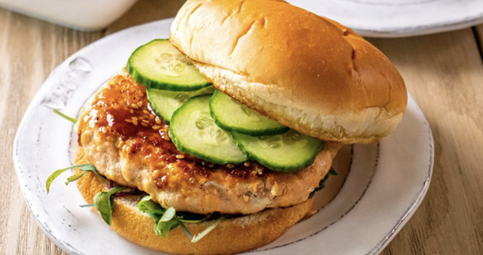 Teriyaki Salmon Burger